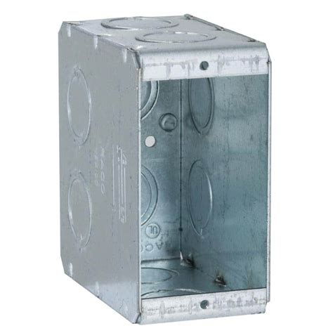 deepest one gang masonry metal electrical box home depot|electrical boxes for sale.